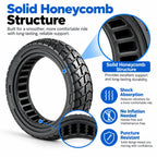 AIMITE Electric Scooter 45mm Slot Honeycomb Solid Tire, Size: 60 / 65-6.9 inch