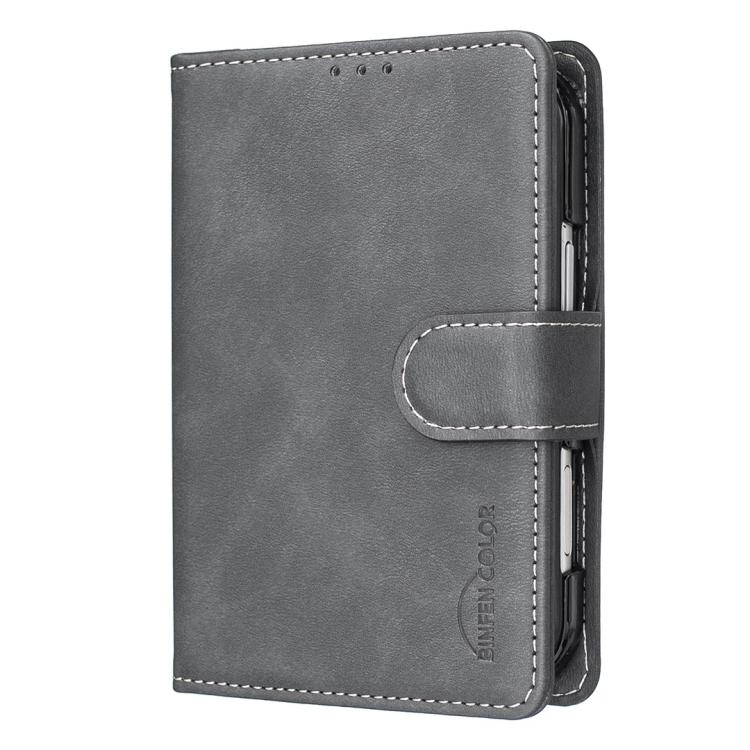 Solid Color Calfskin Texture RFID Vegan Leather Phone Case — For iPhone Duo