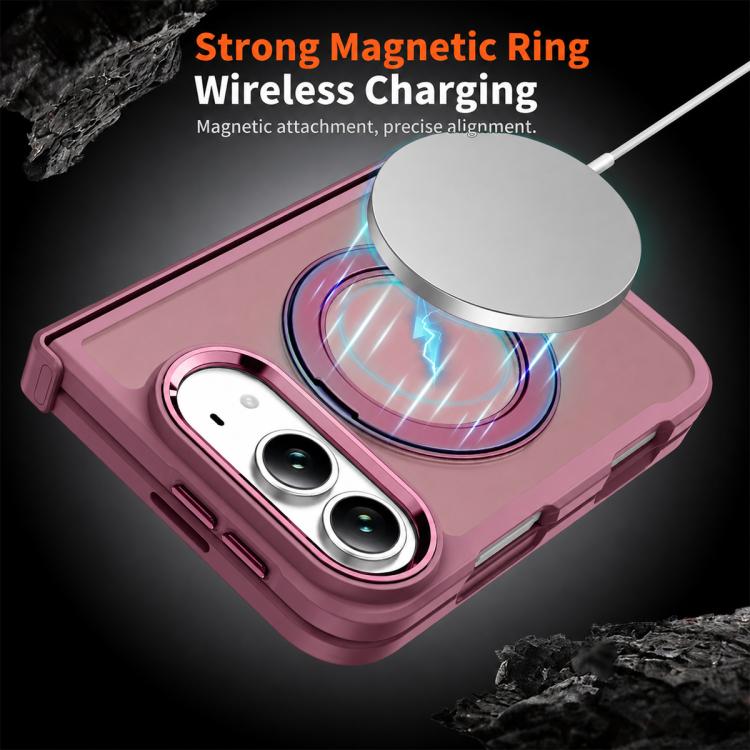 XDcase Armor-style Hinge Protection Magnetic Ring Holder Phone Case — Orange