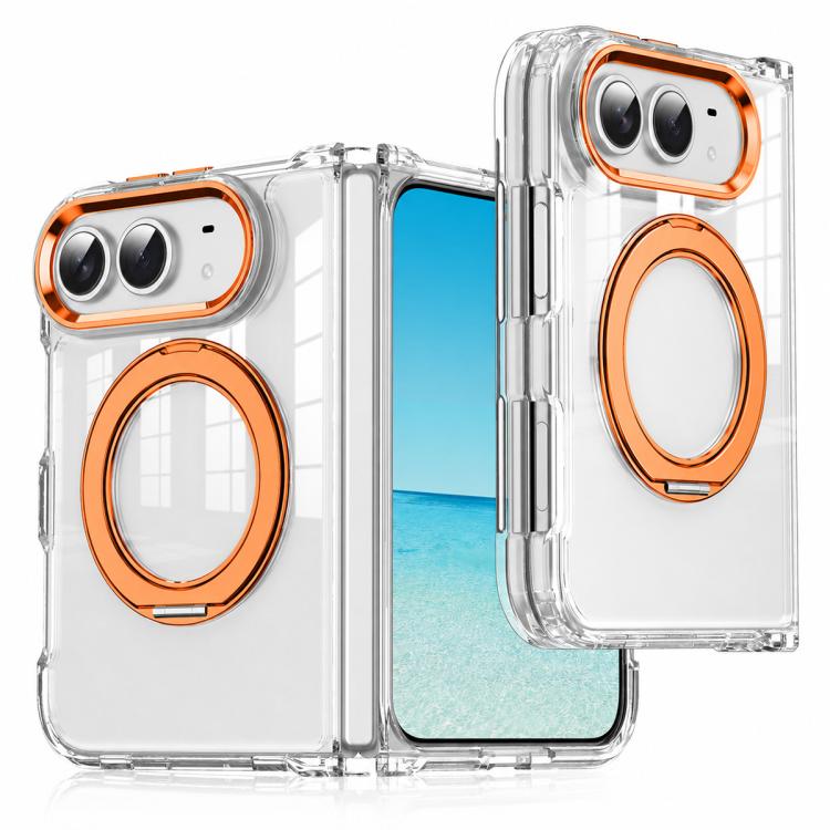 XDcase Transparent Acrylic Magnetic Rotating Holder Phone Case