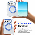 XDcase Transparent Acrylic Magnetic Rotating Holder Phone Case — Midnight Purple