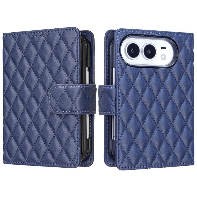 Diamond Lattice Wallet Flip Leather Phone Case