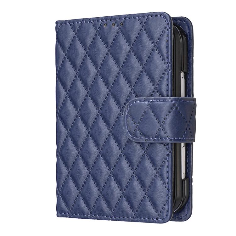 Diamond Lattice Wallet Flip Leather Phone Case