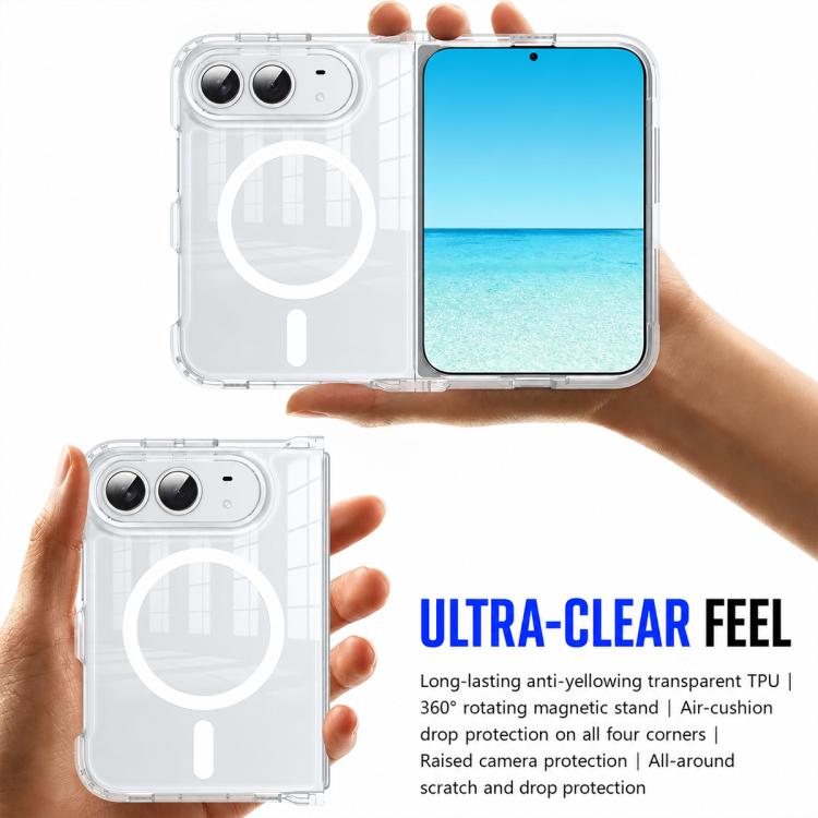 Crystal Acrylic Magnetic Integrated Hinge Phone Case