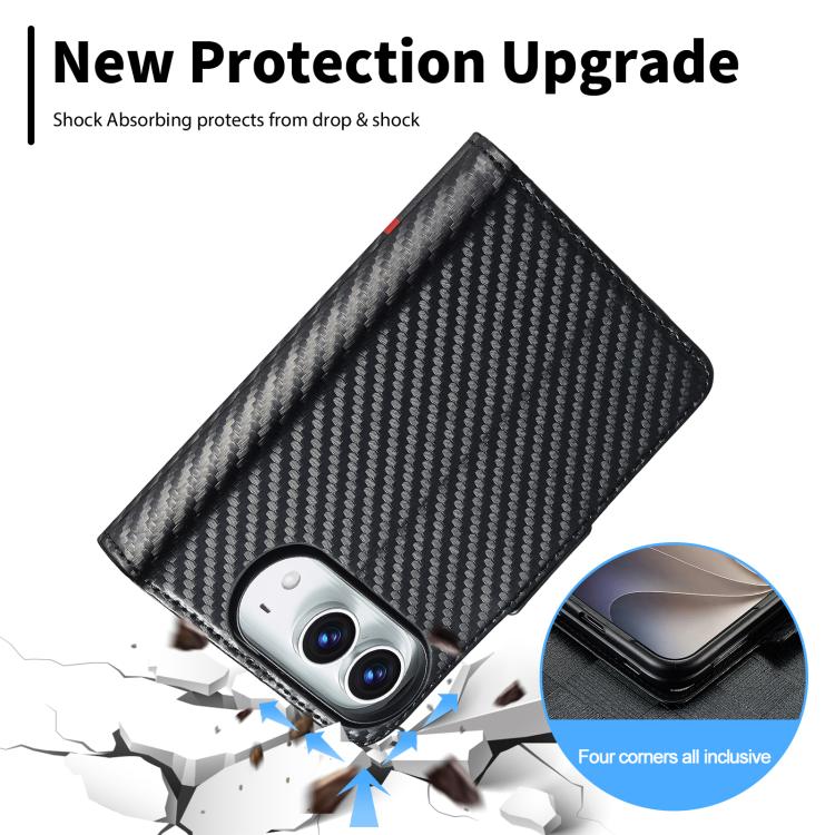 LC.IMEEKE Carbon Fiber Leather Phone Case