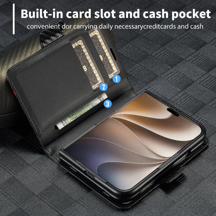 LC.IMEEKE Carbon Fiber Leather Phone Case