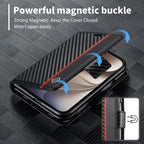 LC.IMEEKE Carbon Fiber Leather Phone Case