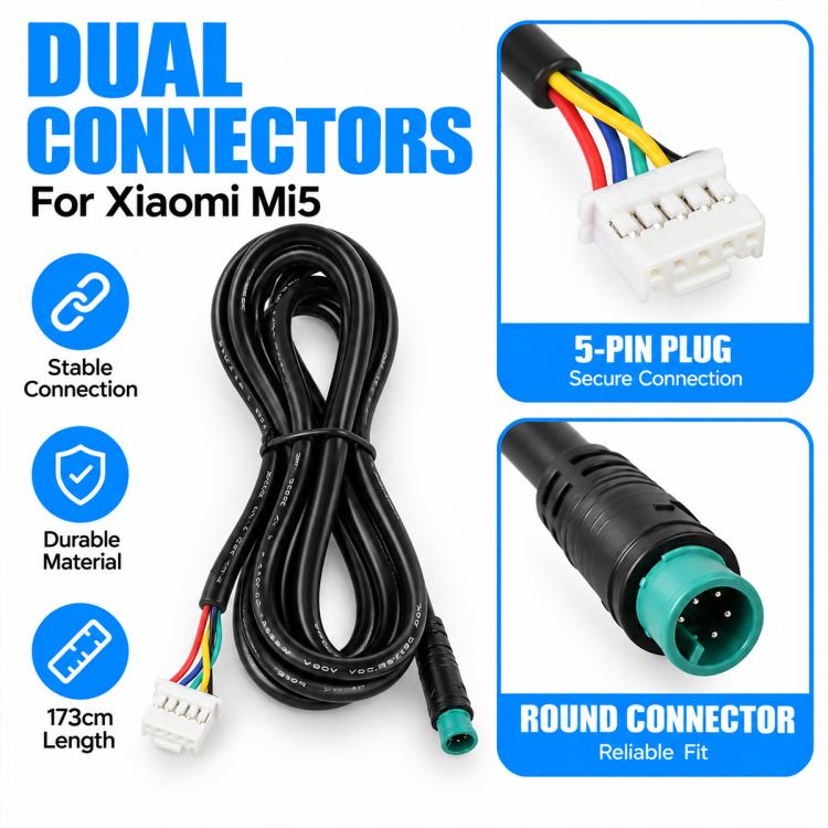LYP4103 Electric Scooter 5 Pin Controller Connector Cable For Xiaomi MI5
