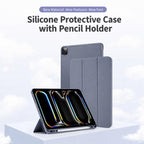 XDcase Tri-Fold Stand Soft Touch Smart Wake / Sleep Tablet Cover with Pencil Slot