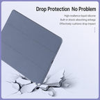 XDcase Tri-Fold Stand Soft Touch Smart Wake / Sleep Tablet Cover with Pencil Slot