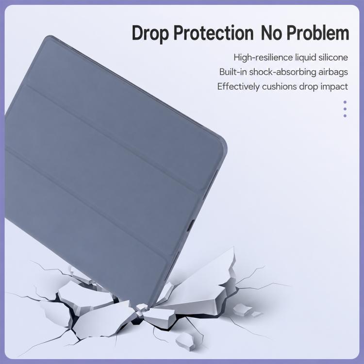 XDcase Tri-Fold Stand Soft Touch Smart Wake / Sleep Tablet Cover with Pencil Slot
