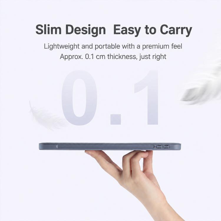 XDcase Tri-Fold Stand Soft Touch Smart Wake / Sleep Tablet Cover with Pencil Slot