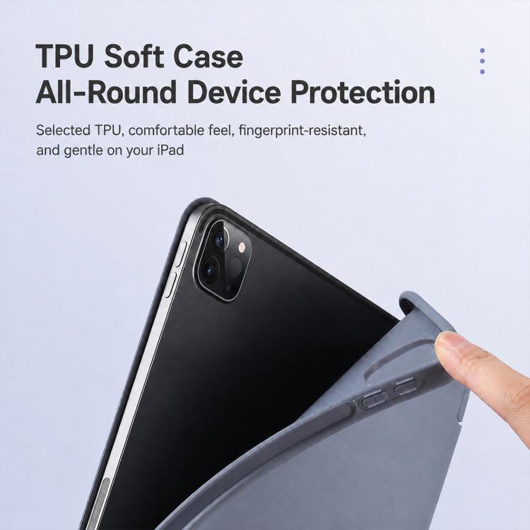 XDcase Tri-Fold Stand Soft Touch Smart Wake / Sleep Tablet Cover with Pencil Slot