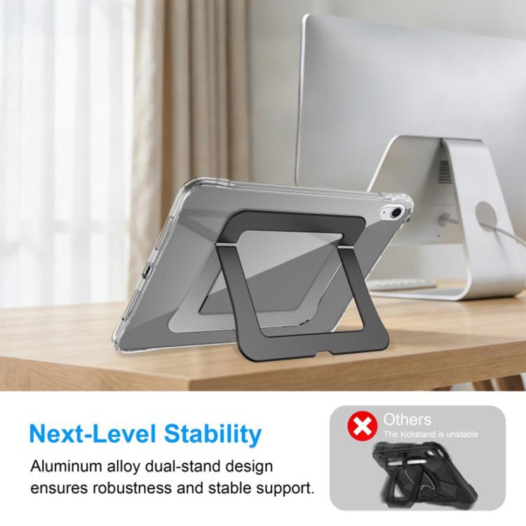 XDcase Aluminum Foldable Stand Clear Acrylic Tablet Case