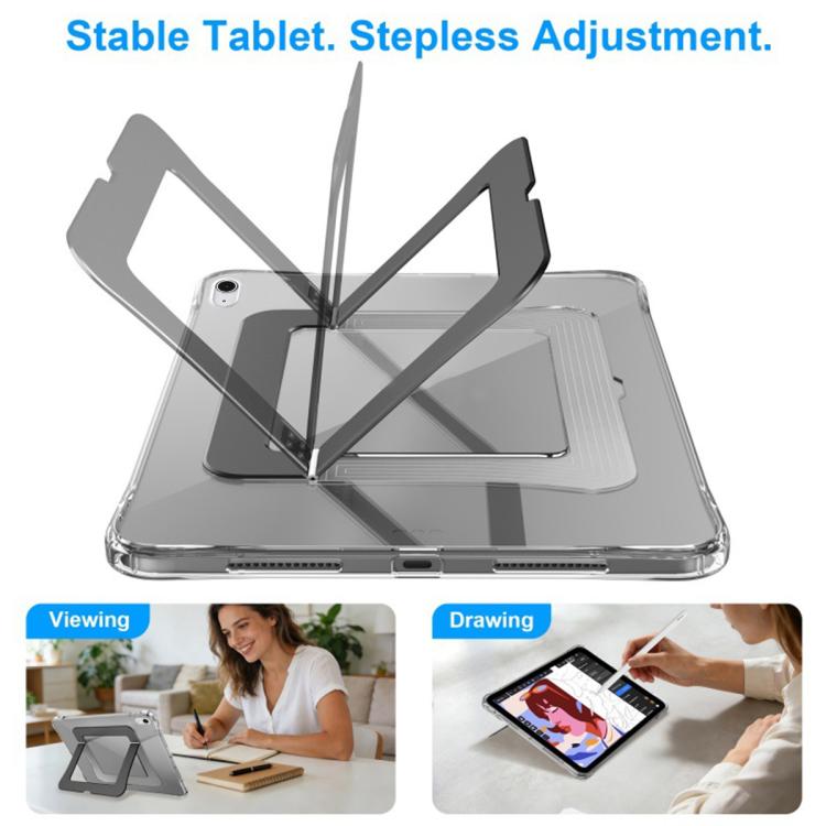 XDcase Aluminum Foldable Stand Clear Acrylic Tablet Case