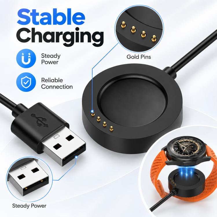 xDfind USB-A Port Smart Watch Magnetic Charging Cable, Length: 1m