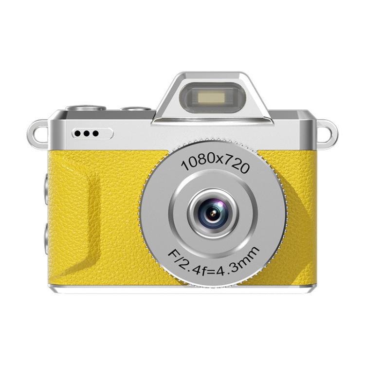 M37 1080P 1.47 inch Flip Screen Retro Mini Thumb Camera — Yellow