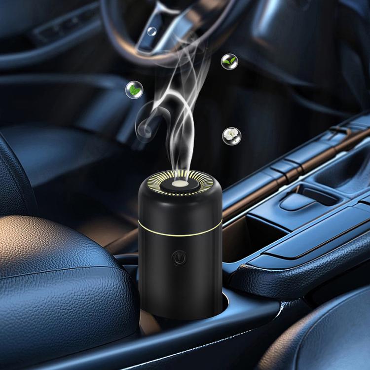SS46 Mini Colorful 100ml Car Air Freshener Humidifier — Black