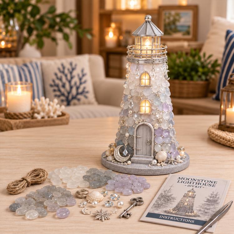 DIY Lighted Sea Glass Lighthouse Kit — Sunflower