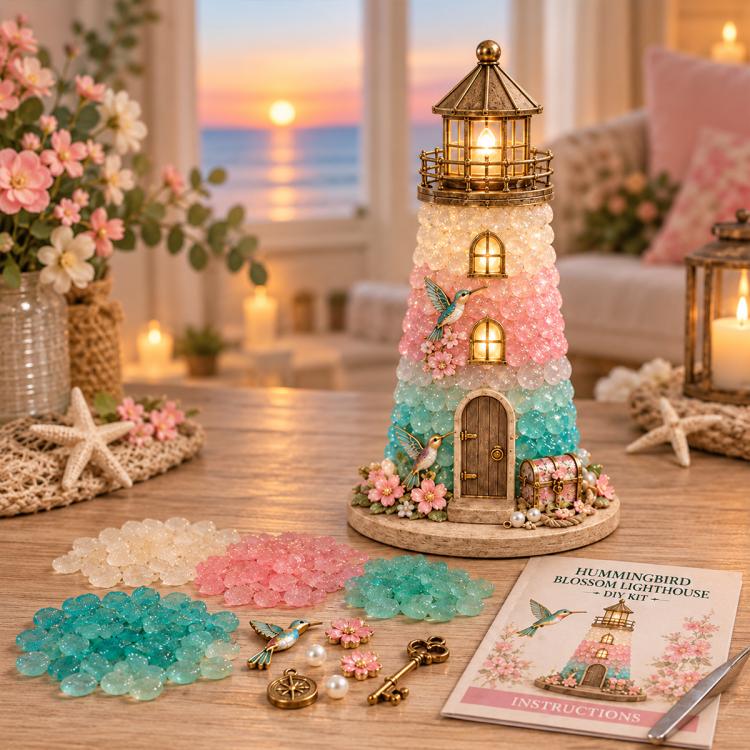 DIY Lighted Sea Glass Lighthouse Kit — Moonstone