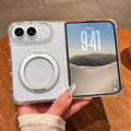 Four Corner Shockproof Space Magnetic Phone Case with 360 Degrees Rotating Holder
