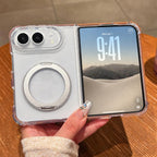 Four Corner Shockproof Space Magnetic Phone Case with 360 Degrees Rotating Holder