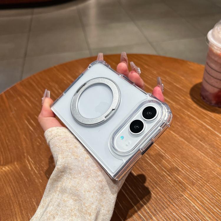Four Corner Shockproof Space Magnetic Phone Case with 360 Degrees Rotating Holder