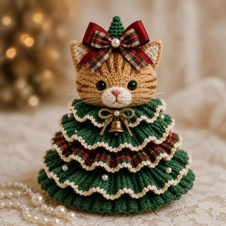 Crochet Animal Yarn Christmas Tree DIY Kit — Owl