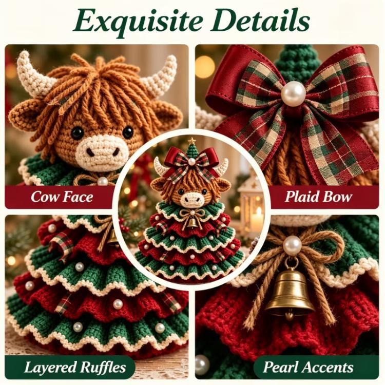 Crochet Animal Yarn Christmas Tree DIY Kit — view 10