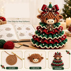 Crochet Animal Yarn Christmas Tree DIY Kit — view 11