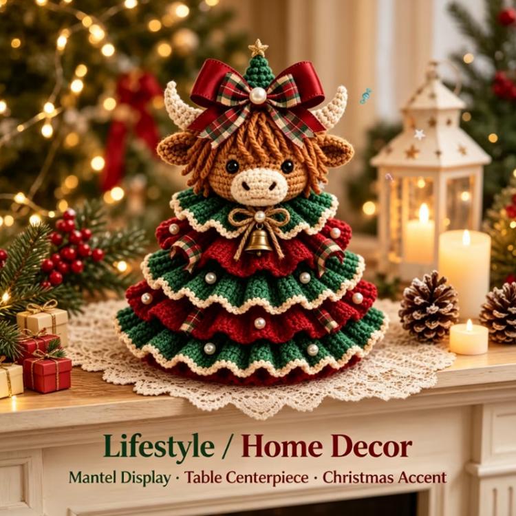 Crochet Animal Yarn Christmas Tree DIY Kit — view 13