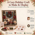 3D Christmas Fabric Poke Art Kit Xmas Needle Craft — Santa Claus