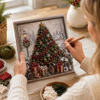 3D Christmas Fabric Poke Art Kit Xmas Needle Craft — view 10
