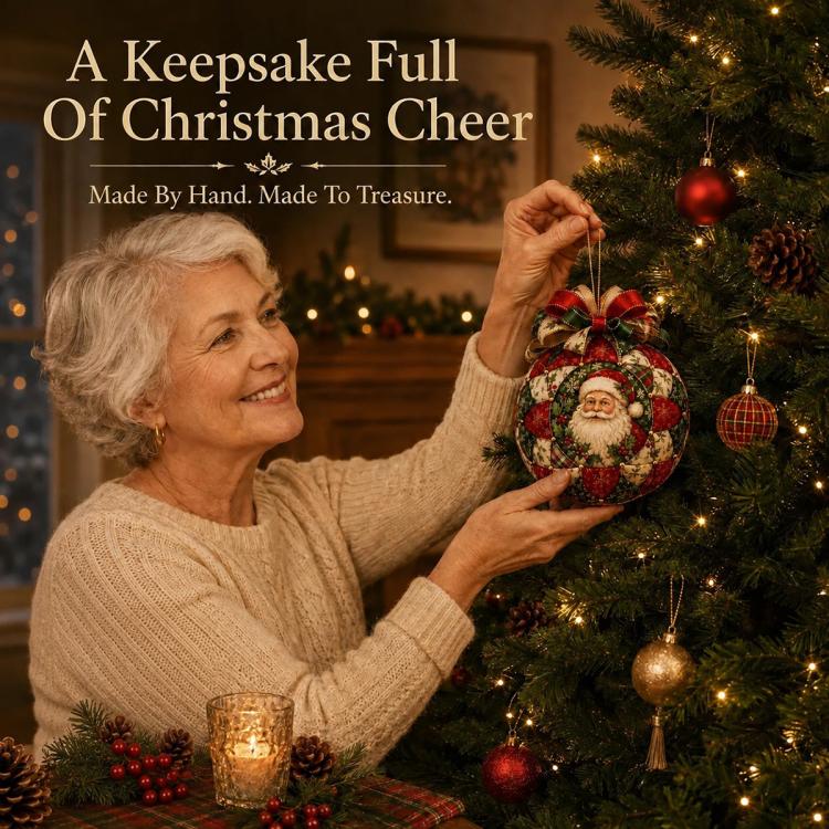 Christmas Classics Patchwork Ornament DIY Kit Handmade Christmas Decoration — Christmas Tree
