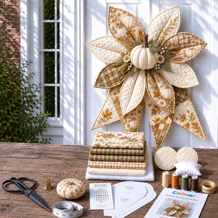 Patchwork Bow Wreath Sewing DIY Kit — Freedom Festival