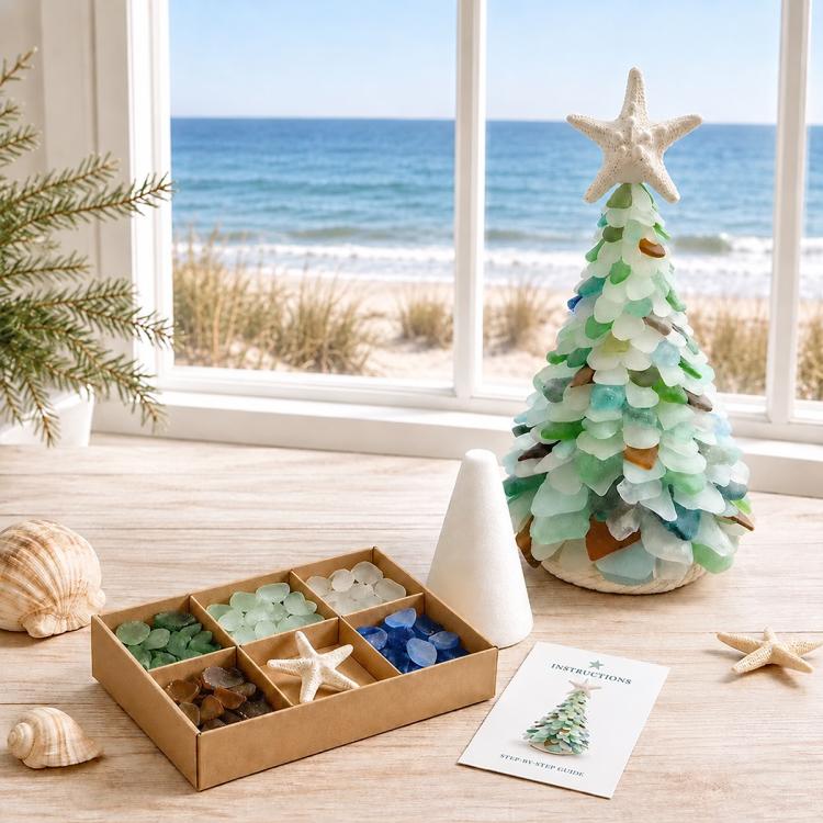 DIY Sea Glass Christmas Tree Craft kit