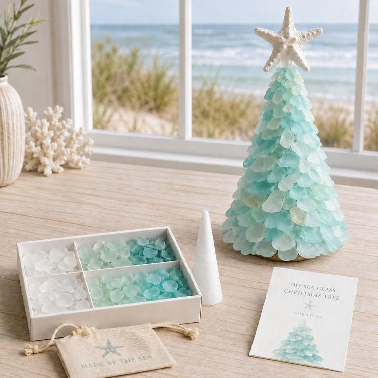 DIY Sea Glass Christmas Tree Craft kit — Type C