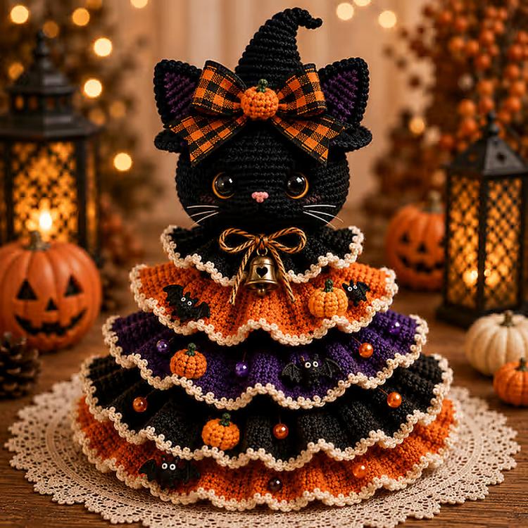 Halloween Crochet Tabletop Decor DIY Kit — Highland Cow