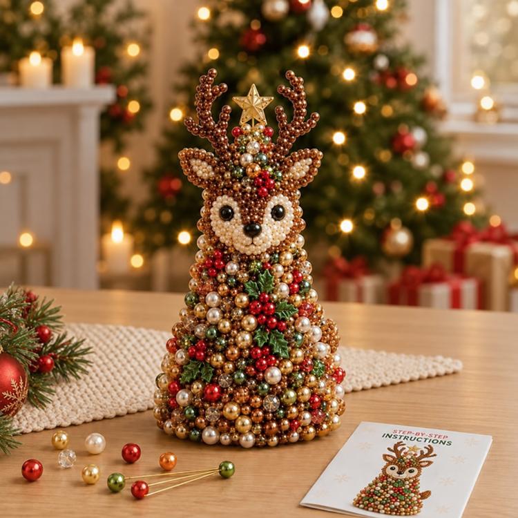 DIY Beaded Animals Decorations Tree Craft Kit — Highland Cattle