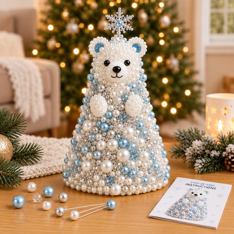 DIY Beaded Animals Decorations Tree Craft Kit — Reindeer