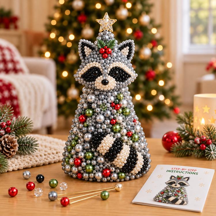 DIY Beaded Animals Decorations Tree Craft Kit — Pony