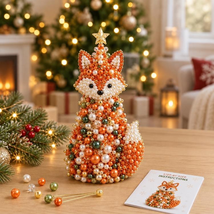 DIY Beaded Animals Decorations Tree Craft Kit — Raccoon