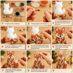 DIY Beaded Animals Decorations Tree Craft Kit — view 14