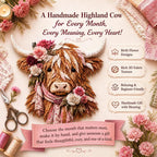 Highland Cow 3D Layered Fabric Art DIY Kit — December