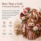 Highland Cow 3D Layered Fabric Art DIY Kit — view 14