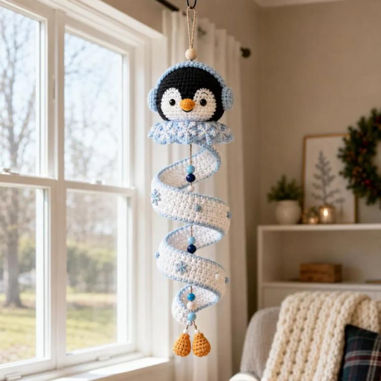 Crochet Christmas Spiral Hanging Ornament DIY Kit — Christmas Tree
