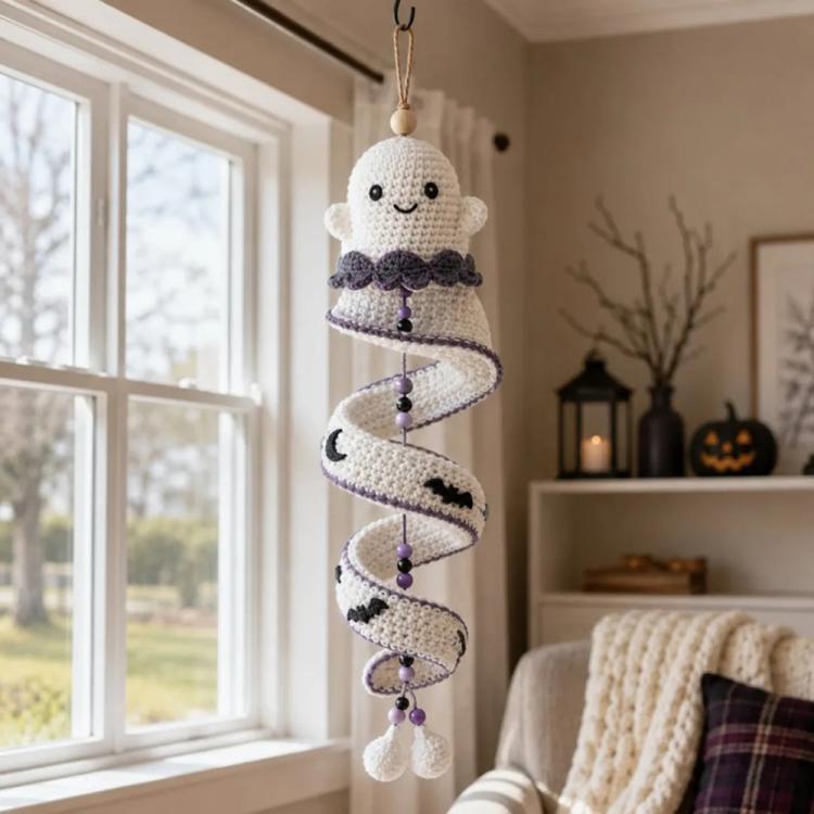 Crochet Christmas Spiral Hanging Ornament DIY Kit — Merry Reindeer