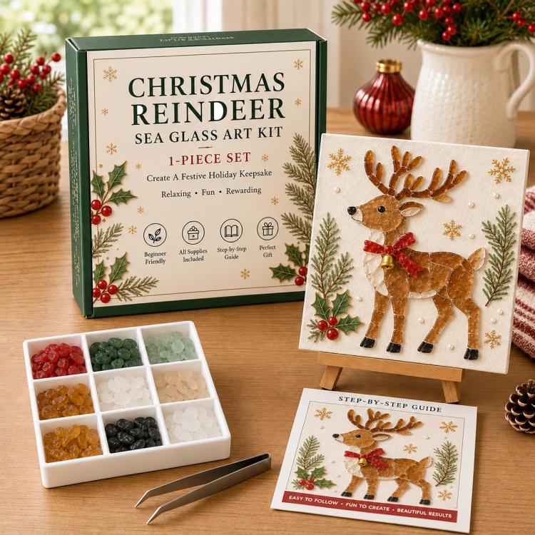 Christmas Acrylic Sea Glass DIY Art Kit — Christmas Tree