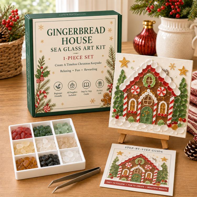 Christmas Acrylic Sea Glass DIY Art Kit — Christmas Stocking