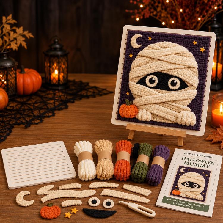 3D Halloween Fabric Weaving Quilt DIY Kit — Witch